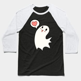 Heart Ghost Baseball T-Shirt